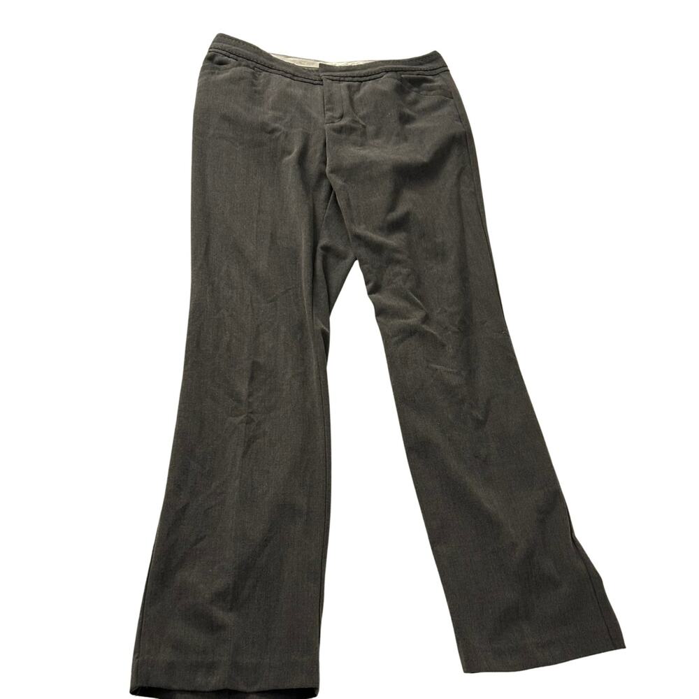 Christopher Banks Charcoal Gray Wool Blend Dress Pants Straight Leg Professional